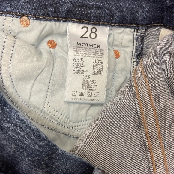 SOLD ๐ด Mother jeans High Waisted Looker Tempted Again Size 28 dark washed - Picture 12 of 16